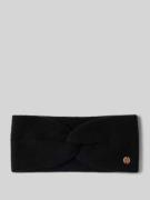 Fraas Kaschmirstirnband mit Label-Applikation in Black, Größe 1