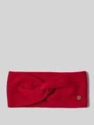 Fraas Kaschmirstirnband mit Label-Applikation in Rot, Größe 1