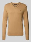 Tommy Hilfiger Regular Fit Pullover aus Baumwoll-Kaschmir-Mix in Camel...