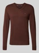 Tommy Hilfiger Regular Fit Pullover aus Baumwoll-Kaschmir-Mix in Dunke...