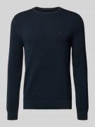 Marc O'Polo Regular Fit Strickpullover aus reiner Baumwolle in Marine,...