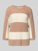 Fynch-Hatton Strickpullover mit Rundhalsausschnitt in Hellbraun, Größe...