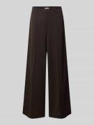 ICHI Wide Leg Stoffhose mit fixierten Bügelfalten Modell 'KATE' in Dun...