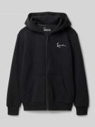KARL KANI Regular Fit Sweatjacke aus Baumwoll-Mix mit Reißverschluss i...
