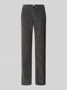 Brax Slim Fit Cordhose im 5-Pocket-Design Modell 'Carola' in Dunkelgra...