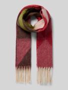 ICHI Schal mit Fransen Modell 'IAMALFRID' in Bordeaux, Größe 1