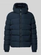 Superdry Steppjacke mit Kapuze und seitlichen Reißverschlusstaschen in...