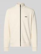 BOSS Green Regular Fit Sweatjacke mit Baumwoll-Anteil Modell 'SW_LEAGU...
