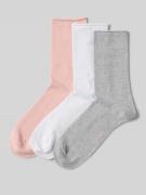 CK Calvin Klein Socken mit Logo-Stitching im 3er-Pack in Hellrosa, Grö...