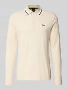 BOSS Green Regular Fit Poloshirt aus reiner Baumwolle in Offwhite, Grö...