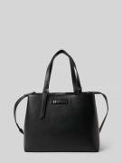 HUGO Henkeltasche mit metallenem Logo-Schriftzug in Black, Größe 1