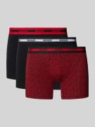 HUGO Regular Fit Boxershorts aus Baumwoll-Mix im 3er-Pack in Black, Gr...