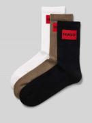 HUGO Socken mit Label-Detail im 3er-Pack in Taupe, Größe 39-42