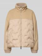 WHITE LABEL Relaxed Fit Jacke mit Zweiwege-Reißverschluss in Sand, Grö...