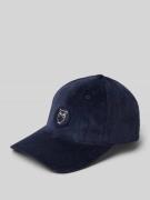 Knowledge Cotton Apparel Cap in Cord-Optik Modell 'Corduroy' in Marine...