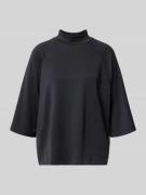 Soyaconcept Sweatshirt mit Stehkragen und 1/2-Arm Modell 'BANU' in Bla...
