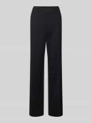 STEHMANN Straight Leg Stoffhose mit Bügelfalten Modell 'Fenja' in Blac...