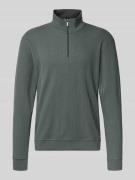 BOSS Regular Fit Sweatshirt aus Baumwoll-Mix in Schilf, Größe L