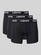 Levi's® Trunks mit Label-Bund im 3er-Pack in Black, Größe S