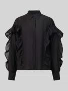 Copenhagen Muse Bluse mit Volants und Hemdblusenkragen Modell 'MOLLY' ...