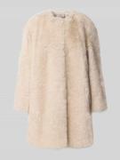 Max Mara Studio Regular Fit Webpelzmantel mit Viskose-Anteil Modell 'E...