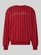 KARL KANI Regular Fit Sweatshirt mit Logo-Stitching Modell 'Pinstripe'...