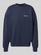 Pegador Oversized Sweatshirt mit Logo-Stitching und Rundhalsausschnitt...