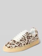 Copenhagen Sneaker aus echtem Leder mit Allover-Animal-Print in Weiss,...