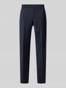 BOSS Slim Fit Anzughose aus Schurwoll-Mix Modell 'GENIUS' in Dunkelbla...