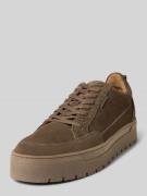 PS Poelman Ledersneaker mit Plateausohle Modell 'Ivar' in Anthrazit, G...