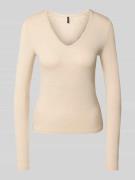 Vero Moda Regular Fit Langarmshirt aus Viskose-Mix Modell 'LAVA' in Ec...