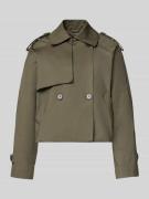 OPUS Trenchcoat mit Umlegekragen Modell 'Hawena' in Khaki, Größe 38