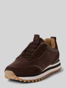 Marc O'Polo Low Top Sneaker aus Rindsvelours in Dunkelbraun, Größe 38