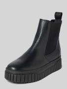Tamaris Chelsea Boots aus echtem Leder in Black, Größe 40