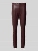 Raffaello Rossi Skinny Fit Hose in Leder-Optik Modell 'RESA' in Bordea...