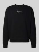 KARL KANI Regular Fit Sweatshirt mit Logo-Stitching Modell 'Crew' in B...