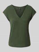 Only Relaxed Fit T-Shirt aus Modal-Mix Modell 'FREE LIFE' in Dunkelgru...