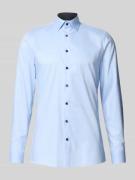 OLYMP No. Six Super Slim Fit Business-Hemd mit Kentkragen in Bleu, Grö...