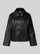 Neo Noir Jacke in Leder-Optik Modell 'Lunara' in Black, Größe 34