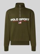 Polo Ralph Lauren Sweatshirt mit Label-Print in Oliv, Größe L