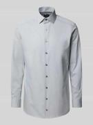 OLYMP Regular Fit Businesshemd aus Baumwoll-Mix in Hellgrau, Größe 40