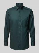 OLYMP Modern Fit Business-Hemd mit Kentkragen in Dunkelgruen, Größe 40