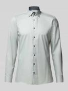 OLYMP No. Six Super Slim Fit Business-Hemd mit Kentkragen in Silber, G...