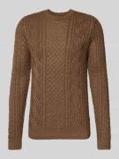 Jack & Jones Premium Strickpullover mit gerippten Abschlüssen Modell '...