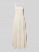 GAP Midikleid mit Feinripp in Beige, Größe L