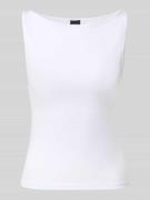 Gina Tricot Tanktop mit U-Boot-Ausschnitt in Weiss, Größe XL