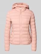 Review Steppjacke mit Kapuze in Altrosa, Größe L
