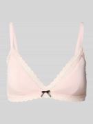 HUGO BH mit Spitzenbesatz Modell 'UNIQUE' in Altrosa, Größe XL