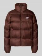adidas Originals Regular Fit Steppjacke mit Logo-Stitching in Mittelbr...