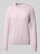 Jake*s Casual Strickpullover aus Kaschmir mit Rundhalsausschnitt in Ro...